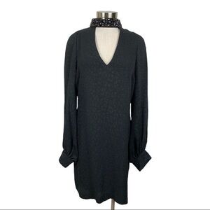 Tracy‎ Reese Black Label Black Long Sleeve Dress
